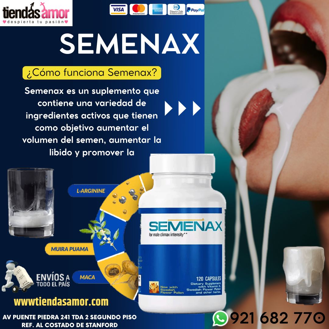 Semenax /juguetes Masturbadores Lubricantes Retardante Vibradores Potencia Sexual tiendas amor Av puente piedra 241 tda 2 segundo piso 921682770