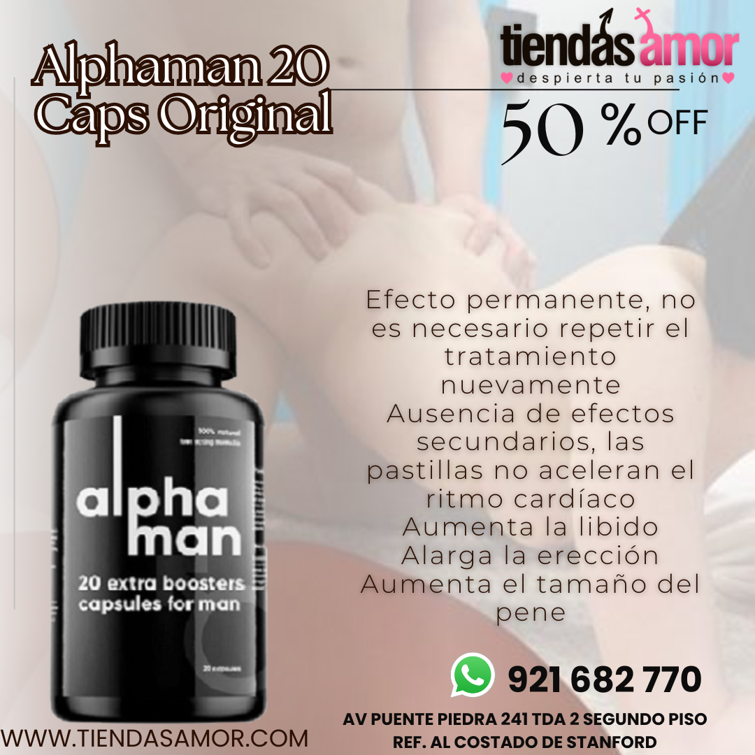 Alphaman Original /juguetes Masturbadores Lubricantes Retardante Vibradores Potencia Sexual tiendas amor Av puente piedra 241 tda 2 segundo piso 921682770