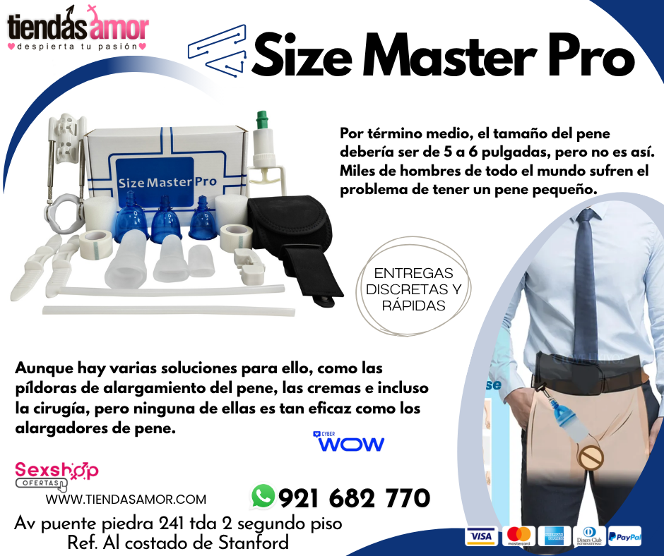 Size Master Pro Master Enlarger/Tienda para Adultos Novedades y Productos Exclusivos 921682770 ENVIOS NACIONAL Lima y Provincias en Puente Piedra