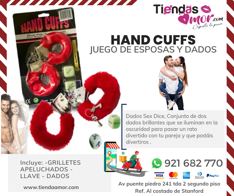 Juego De Esposas Y Dados/Tienda para Adultos Novedades y Productos Exclusivos 921682770 ENVIOS NACIONAL Lima y Provincias