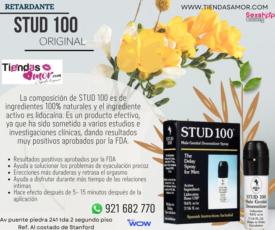 Stud 100 Original Spray retardante masculino /desarrollo del pene, potencia sexual eyaculación precoz, impotencia 921682770 ENVIOS NACIONAL Lima y Departamentos